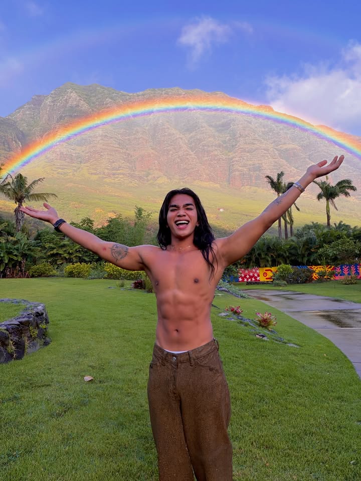 May be an image of sarong and text