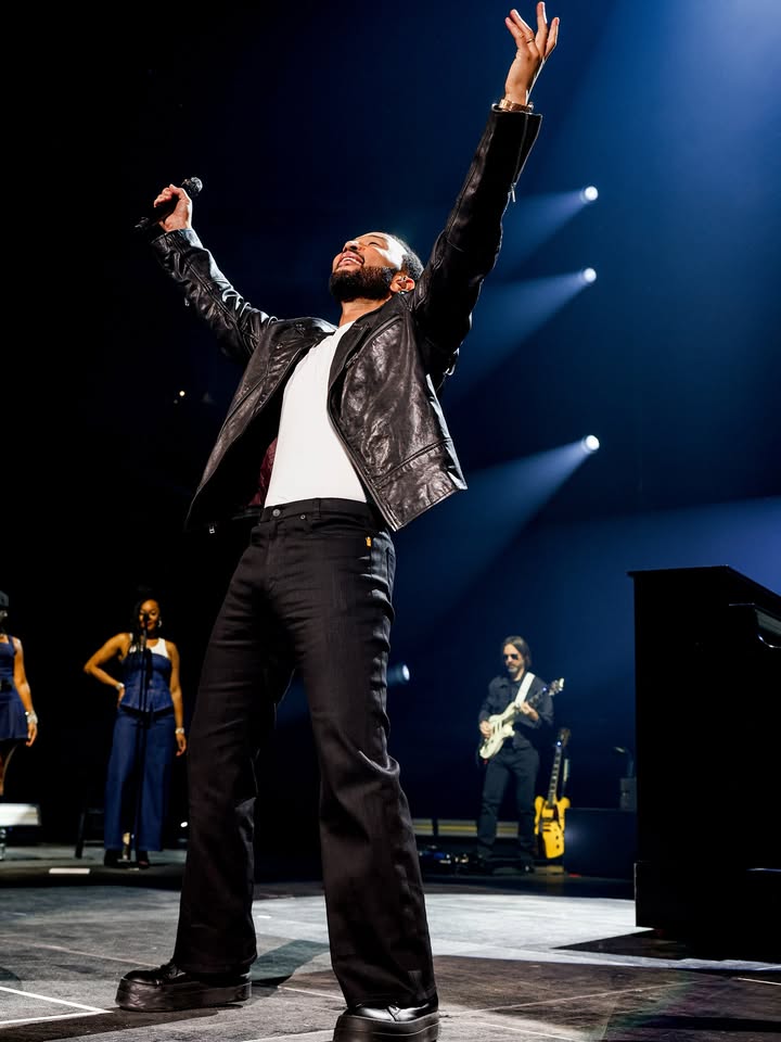 May be an image of microphone, concert and text