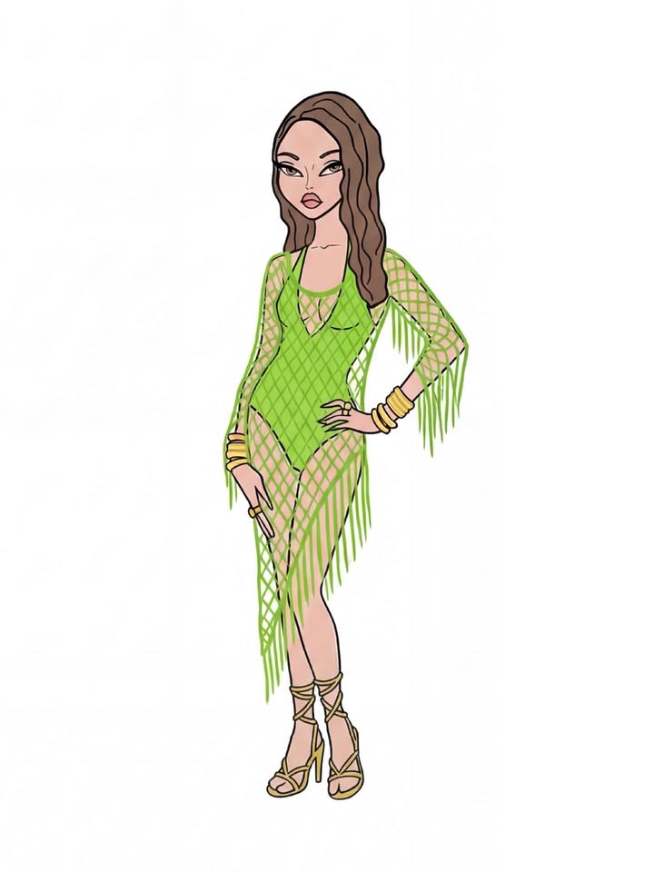 May be a doodle of dancing and text