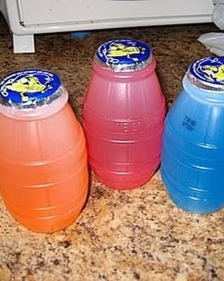 May be an image of juice, jug, lemonade, bottle and text