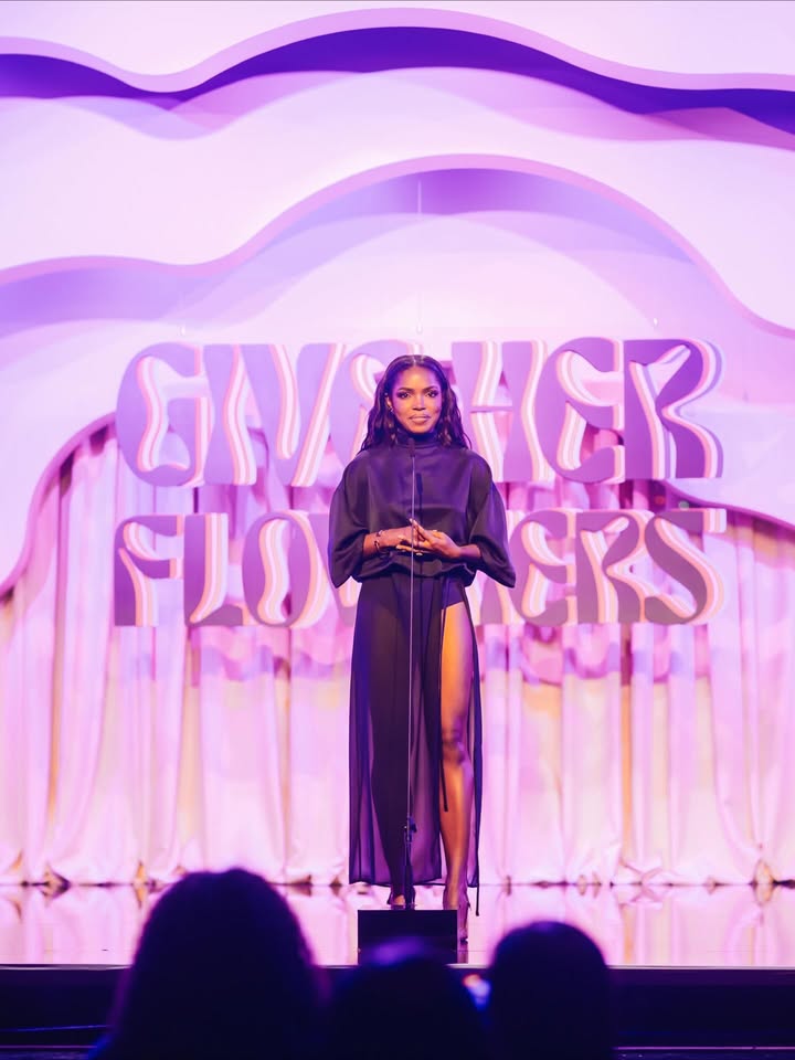 May be an image of one or more people, makeup, microphone and text