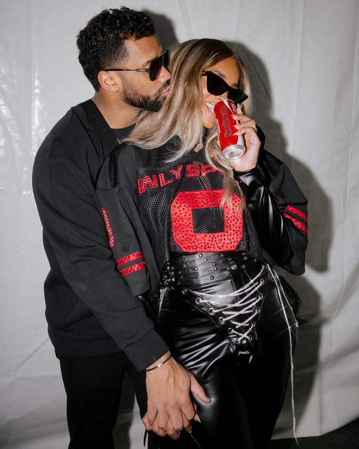 May be an image of one or more people, makeup and text