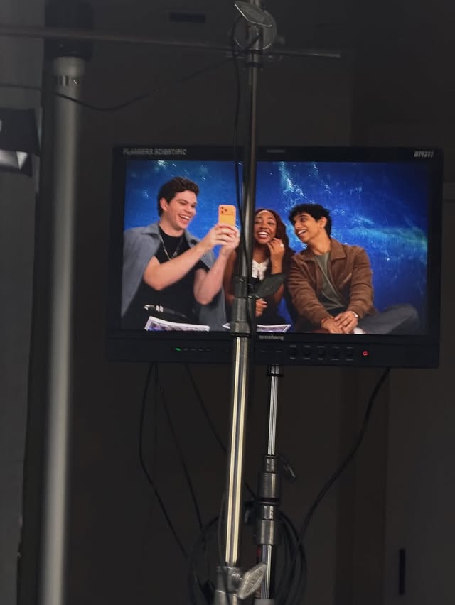 May be an image of television, screen, camera, tripod and text