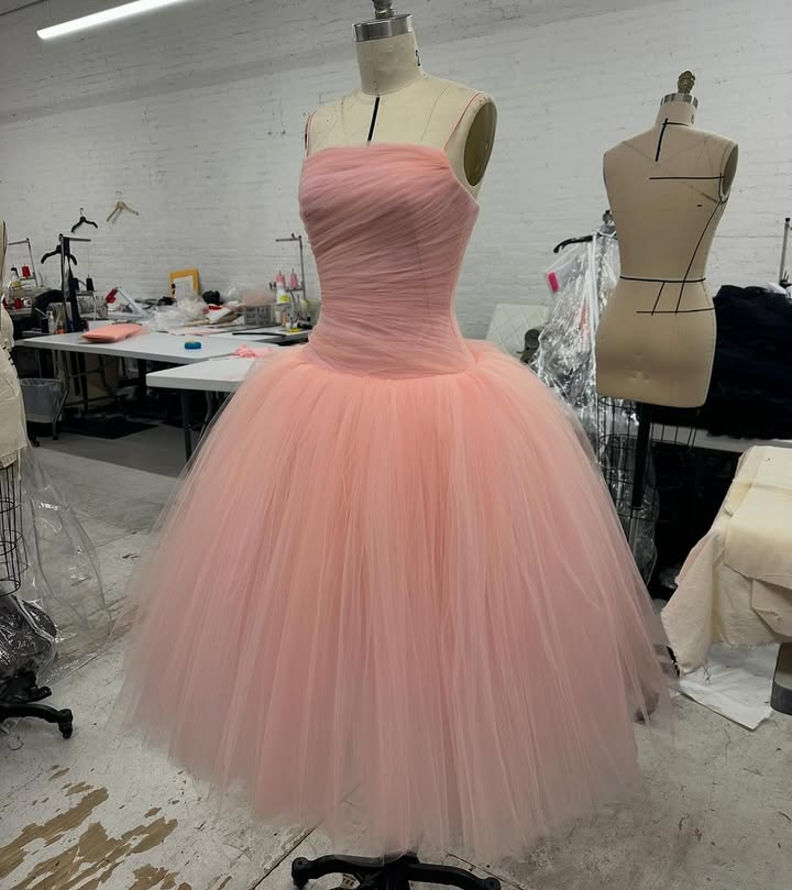 May be an image of gown and text