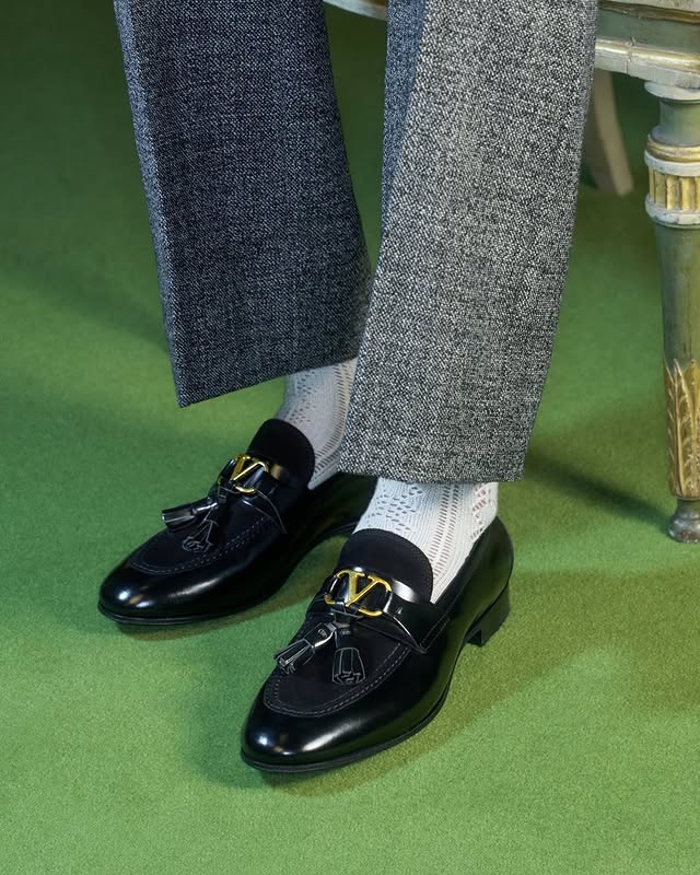 May be an image of wingtip shoes, loafer and text