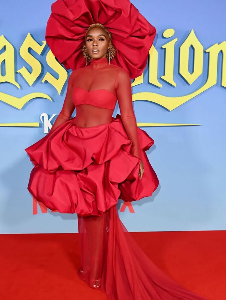 May be an image of gown, dress and text