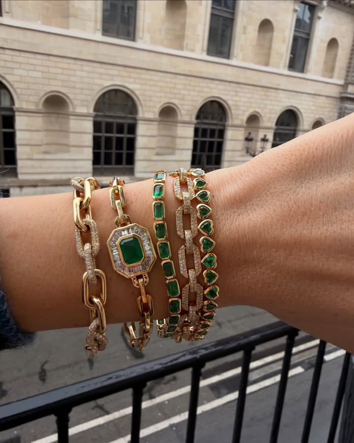 May be an image of jewelry, bangle and text