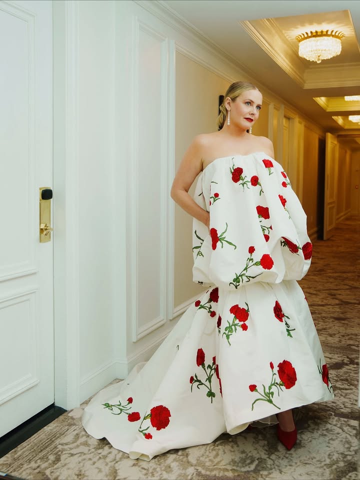 May be an image of gown and dress