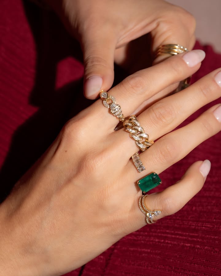 May be an image of ring and text