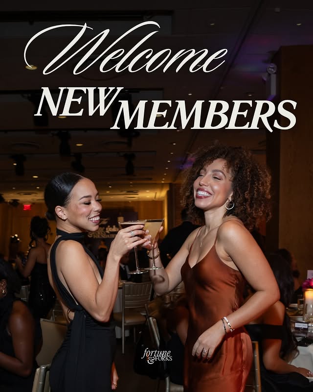 May be an image of one or more people, people smiling, magazine and text that says 'Welcome NEW MEMBERS Jogumes FORKS fortume'