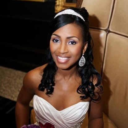 May be an image of one or more people, makeup, wedding and text