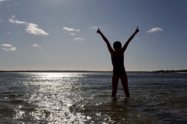 May be an image of ocean, beach, twilight and text