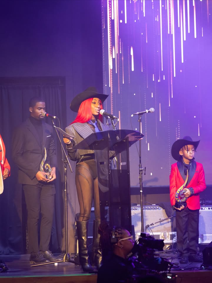 May be an image of accordion, microphone, costume, concert and text